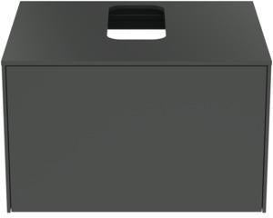 Ideal Standard Conca WT-Unterschrank 602 mm, 1 Auszug, Push-Open, Softclose, Weiß matt