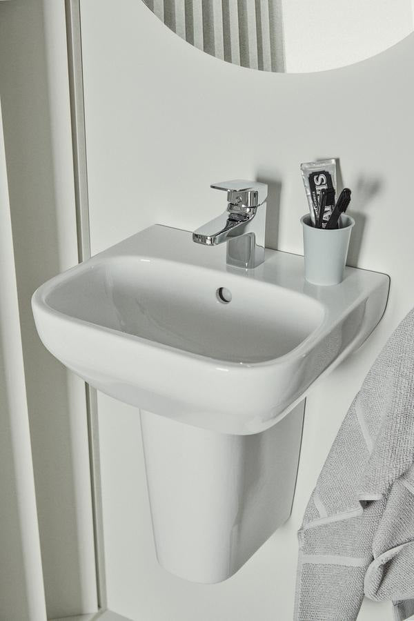 Ideal Standard i.life A Handwaschbecken 400x360x150mm Weiß mit 1 Hahnloch und Überlauf