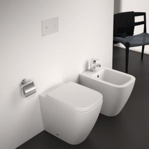 IDEAL STANDARD IOM Papierrollenhalter mit Deckel Chrom, runde Wandmontage, verdeckte Befestigung