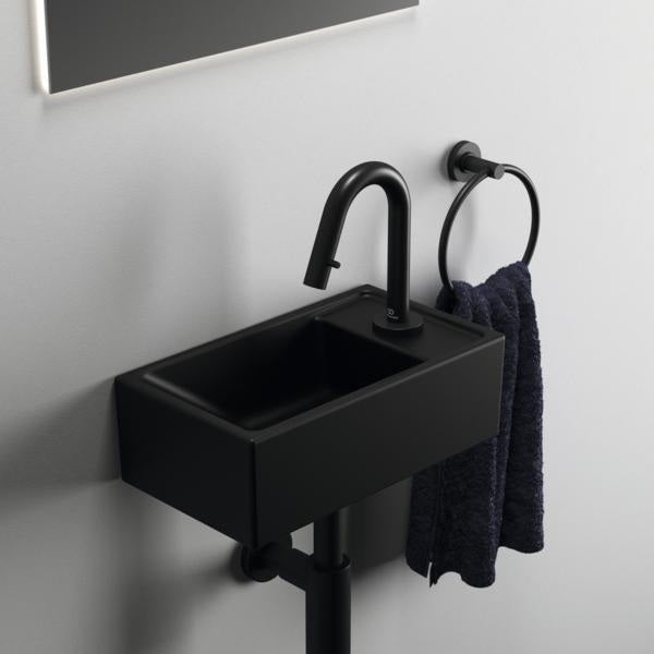Ideal Standard i.life S Handwaschbecken 370x210x120mm Weiß, 1 Hahnloch rechts, ohne Überlauf