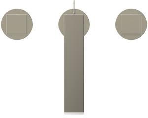 Ideal Standard 3-Loch-Waschtischarmatur Extra Ausladung 140 mm mit Ablaufgarnitur Silver Storm