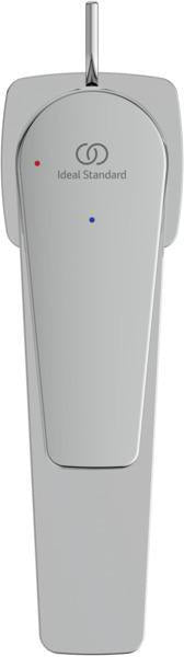 Ideal Standard Cerafine D Waschtischarmatur, Einhandhebelmischer mit Kaltstart-Funktion, Chrom, 120 mm Ausladung