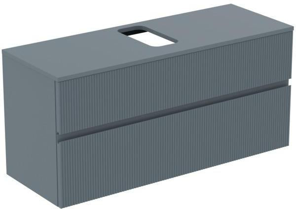 Ideal Standard Finesse Waschtischunterschrank 1202 mm, 2 Auszüge, Greige matt