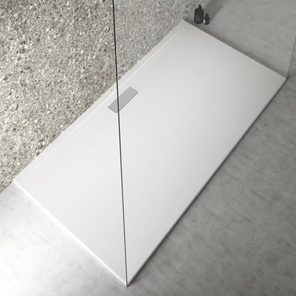 Ideal Standard Rechteck-Brausewanne Ultra Flat New 1700x900x25 mm Weiß – Bodenebener Einbau