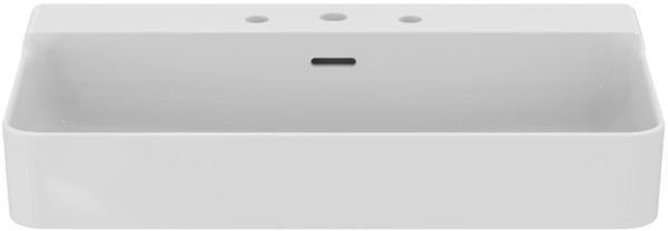 Ideal Standard Conca Aufsatzwaschtisch 800x450x165 mm, 3 Hahnlöcher, mit Überlauf, Weiß