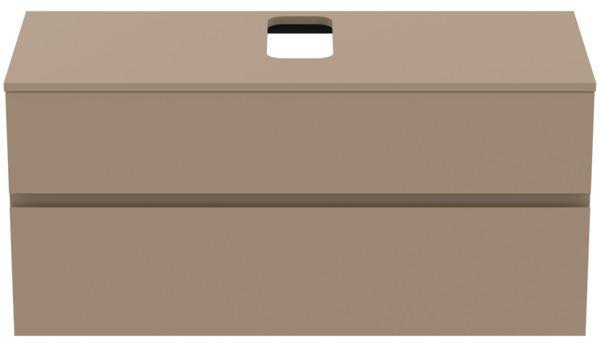 Ideal Standard Finesse Waschtischunterschrank 1202 mm, 2 Auszüge, Greige matt