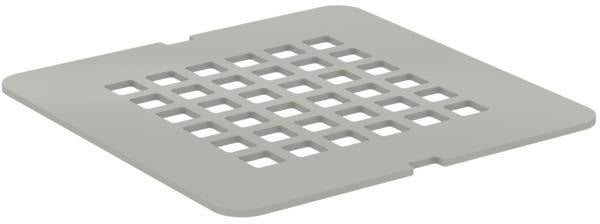 Ideal Standard Ablaufabdeckung Ultra Flat S – Edelstahloptik, 125x125 mm, flach
