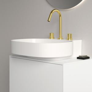 Ideal Standard Waschtisch Linda-X 500x480x135mm geschliffen Weiß mit 3 Hahnlöchern ohne Überlauf