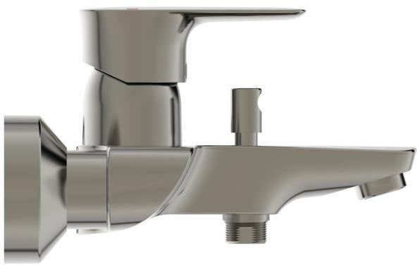 Ideal Standard Badearmatur Connect Air 174 mm Chrom – Wand-Aufputz Einhandhebelmischer