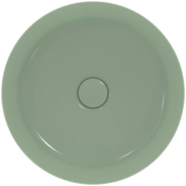 Ideal Standard Ipalyss Aufsatzwaschtisch 400x400mm Seidenweiß ohne Hahnloch ohne Überlauf