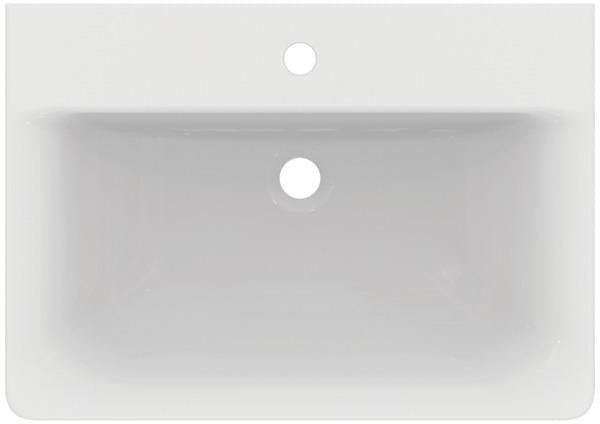 Ideal Standard Waschtisch Connect Cube 650x460x175mm 1 Hahnloch ohne Überlauf Weiß