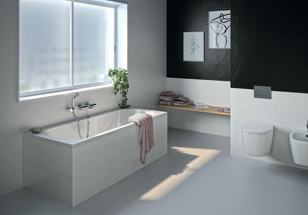 Ideal Standard Idealrain Handbrause-Set: 1-Funktion, 80 mm Chrom, mit Schlauch & Halterung