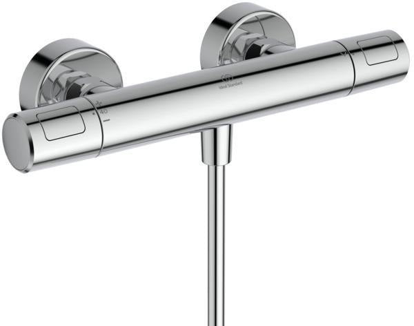 IDEAL STANDARD Brausekombination Ceratherm T25 N 900 mm mit Thermostat, 2-Funktions-Handbrause, Chrom