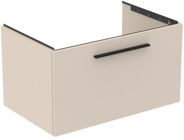 Ideal Standard i.life B Möbel-Set 120 cm mit Auszug & offenem Fach, Chrom/Weiß matt