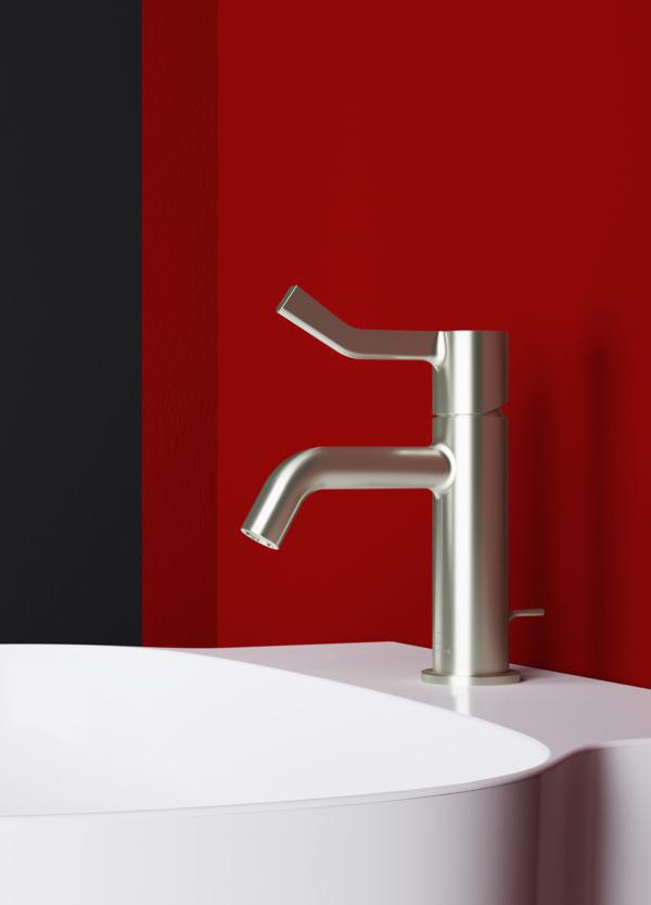 IDEAL STANDARD Joy Waschtischarmatur 110 mm mit Ablaufgarnitur und langem Griff in Brushed Gold