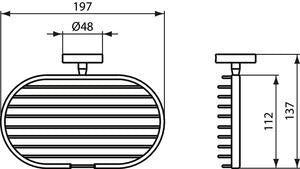 Ideal Standard IOM Seifenkorb Silk Black – Wandhängend, Messing, verdeckte Befestigung