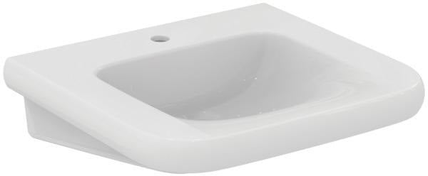 Ideal Standard Contour 21+ Waschtisch 545x550mm Weiß SmartGuard+ 1 Hahnloch ohne Überlauf