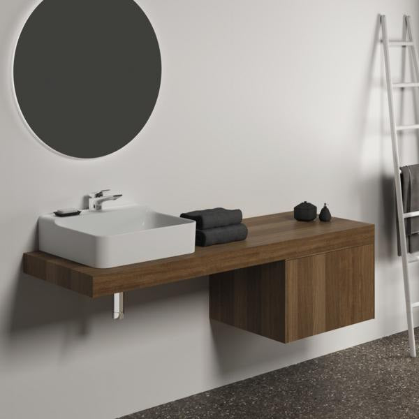Ideal Standard Conca WT-Unterschrank 600 mm Eiche geflammt, 1 Auszug mit Push-Open