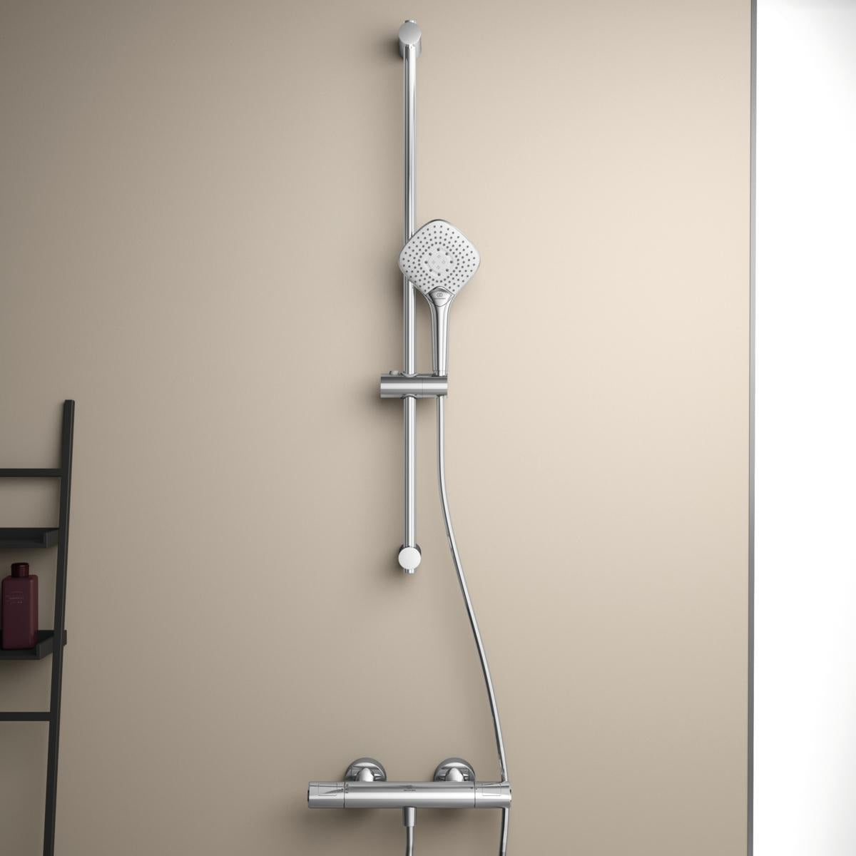Ideal Standard Ceratherm T100 Brausethermostat mit Brausegarnitur 900 mm Chrom