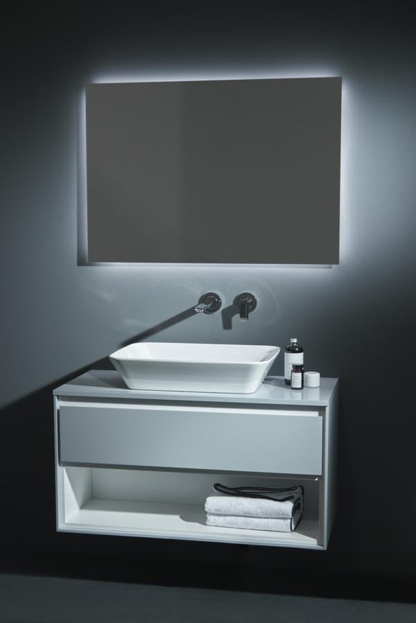 IDEAL STANDARD Connect Air Aufsatzwaschtisch 600x400x135mm Weiß, ohne Hahnloch, ohne Überlauf