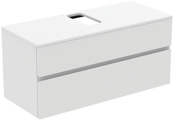 Ideal Standard Finesse Waschtischunterschrank 1202 mm, 2 Auszüge, Greige matt