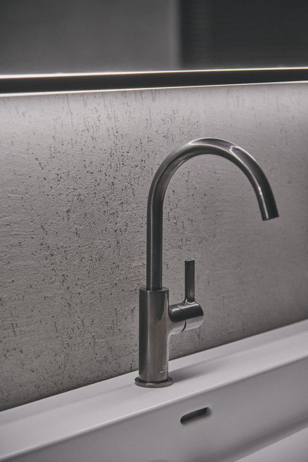 Ideal Standard Joy Waschtischarmatur mit hohem Auslauf, Brushed Gold, 169 mm, ohne Ablaufgarnitur