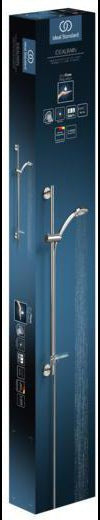 IDEAL STANDARD Idealrain Brausekombination 600 mm mit 3-Funktionshandbrause d:80 mm Chrom