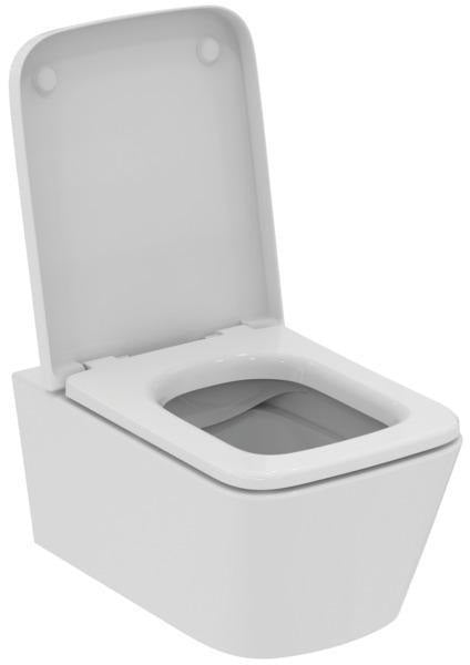 Ideal Standard Blend Cube WC-Paket wandhängend, randlos, mit SoftClosing-Sitz, 365x540x375 mm, Weiß