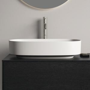 Ideal Standard Linda-X Aufsatzwaschtisch 550x380mm Weiß ohne Hahnloch mit Überlauf