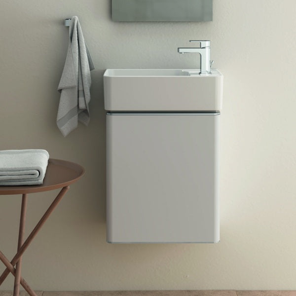 Ideal Standard Edge Waschtischarmatur Chrom 90 mm mit Ablaufgarnitur und Heißwasser-Sparfunktion