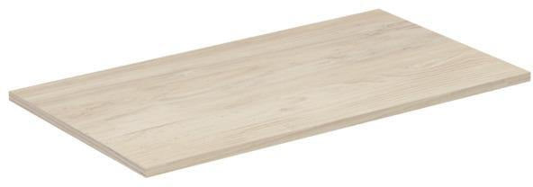 Ideal Standard Holzkonsole Connect Air für US 600 mm, 604x442x18 mm, Eiche grau Dekor & Weiß matt