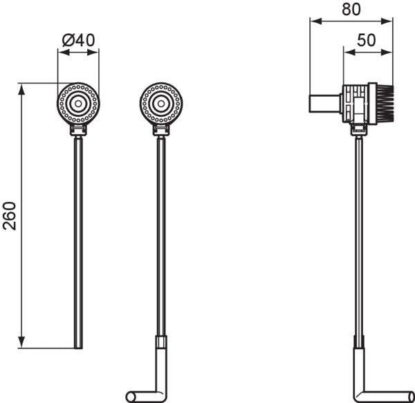 Ideal Standard Verdeckte Befestigung für DEA Wandbidet – Befestigungssatz