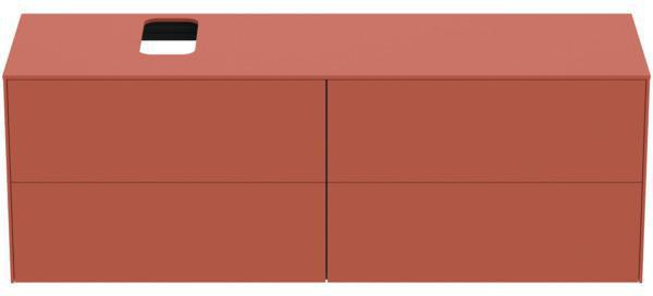 Ideal Standard Conca Waschtischunterschrank 1587 mm, 4 Auszüge, Anthrazit, Push-Open