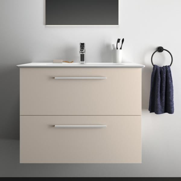 IDEAL STANDARD i.life A Waschtischunterschrank 800 mm mit 2 Auszügen, Sandbeige Matt