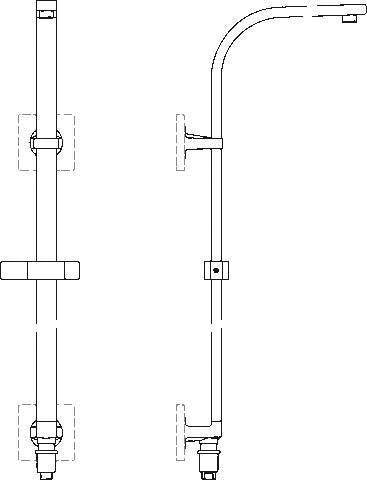 Ideal Standard Archimodule Brausesystem, thermostatisch, Chrom, ohne Handbrause, mit Umschaltung