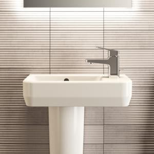 Ideal Standard i.life S Handwaschbecken 450x250x140mm Weiß, 1 Hahnloch rechts, mit Überlauf