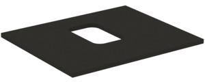 IDEAL STANDARD i.life B Waschtischplatte 602x507x18 mm Carbongrau matt – mittiger Ausschnitt