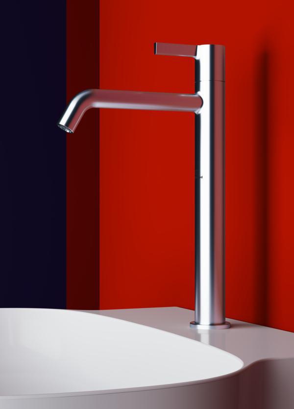 Ideal Standard Standventil Joy 170 mm Ausladung in Magnetic Grey – verlängerter Sockel, keramische Dichtscheiben