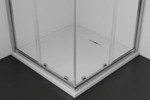 Ideal Standard Ultra Flat S i.life Quadrat-Brausewanne 900x900x30 mm Carraraweiß