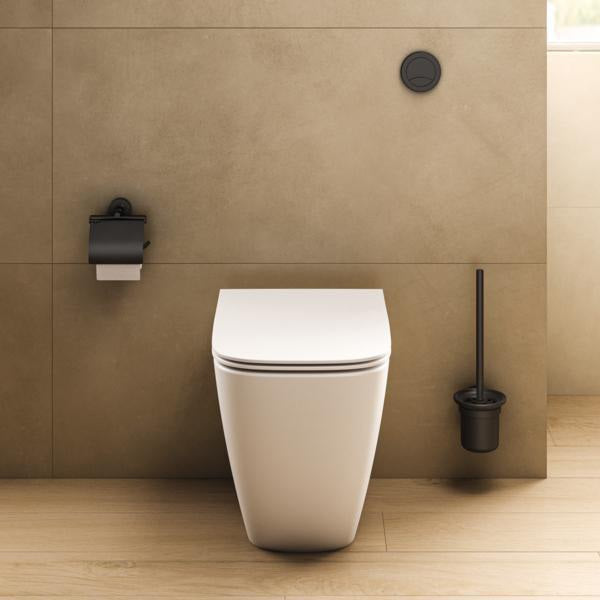 IDEAL STANDARD IOM Papierrollenhalter mit Deckel Chrom, runde Wandmontage, verdeckte Befestigung