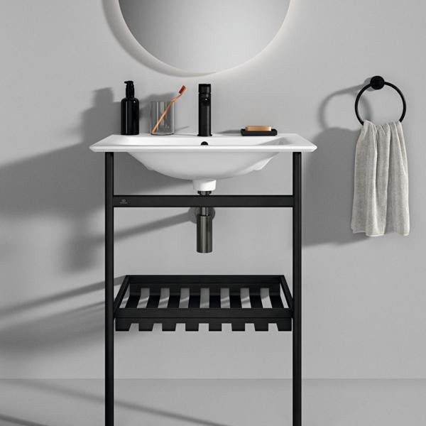 Ideal Standard Möbelwaschtisch Connect Air 640x460x165mm 1 Hahnloch mit Überlauf Weiß