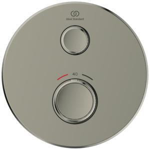 Ideal Standard Brausethermostat UP Ceratherm Navigo 1 Verbraucher Rund Chrom – Unterputz-Thermostat mit Easy-Box