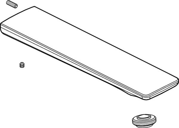 IDEAL STANDARD Rohrauslauf 225 mm komplett Chrom – Messing verchromt für Armaturen