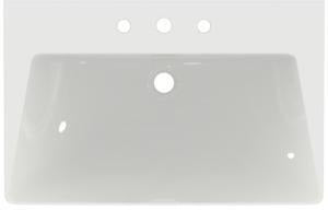 Ideal Standard Säulenwaschtisch Tipo-Z 740x470x900 mm Schwarz mit 3 Hahnlöchern und Überlauf