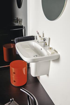 Ideal Standard i.life A Waschtisch 600x480x150mm Weiß – 1 Hahnloch, mit Überlauf, wandhängend