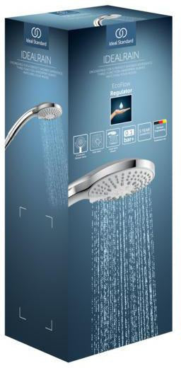 Ideal Standard Idealrain Funktionshandbrause 100 mm Chrom – 1 Strahl mit Antikalksystem