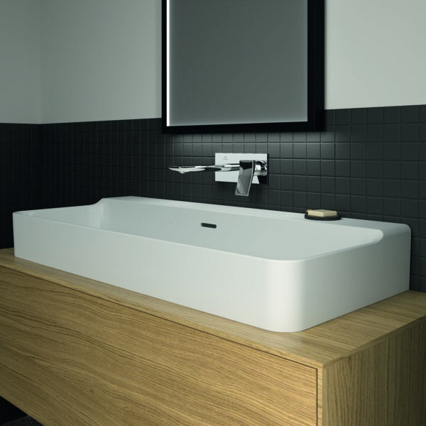 Ideal Standard Conca Aufsatzwaschtisch 1000x450x165 mm Weiß ohne Hahnloch mit Überlauf