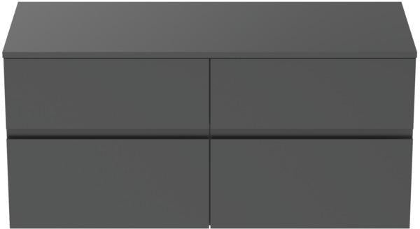 Ideal Standard Finesse Waschtischunterschrank 1202 mm, 4 Auszüge, Greige Matt, wandhängend