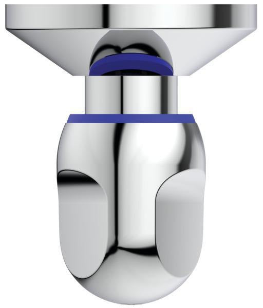 Ideal Standard UP-Ventil Alpha Bausatz 2 Chrom – Unterputz-Armatur mit Griff und Abdeckrosette