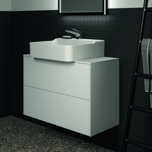 Ideal Standard Conca Waschtischunterschrank Eiche hell 802 mm – 2 Auszüge, Push-Open, wandhängend